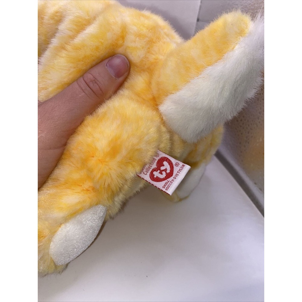 Vintage Ty Beanie Buddy Grace Bunny 15" Collectible Plush Toy Retired With Tag - Picture 4 of 8